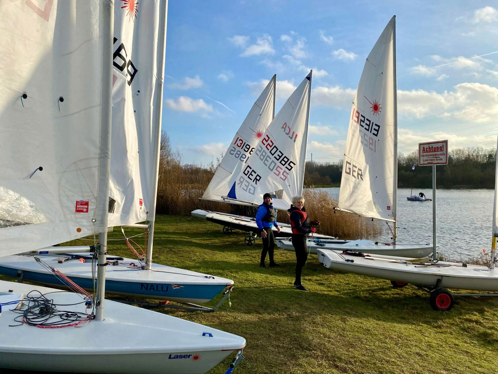 Lasersegeln am Sportparksee Grambke